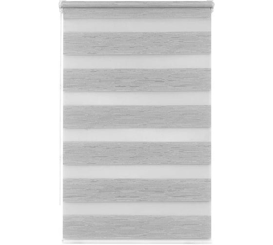 Изображение товара Рулонная штора LM DECOR День-Ночь LB 54-02 серебристый, 90x160 см 5402090