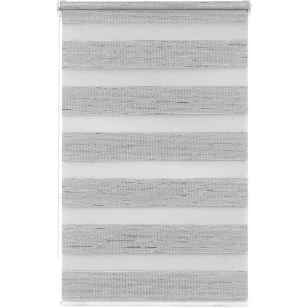 Изображение товара Рулонная штора LM DECOR День-Ночь серебристая 34x160 см