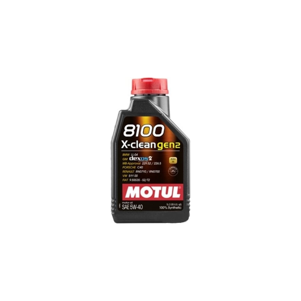 фото Масло синтетическое (8100 x-clean; gen2; 5w40; 1 л) motul 109761