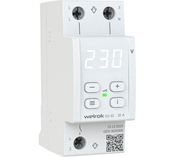 Изображение товара Реле напряжения Welrok D2-32 4660251140076