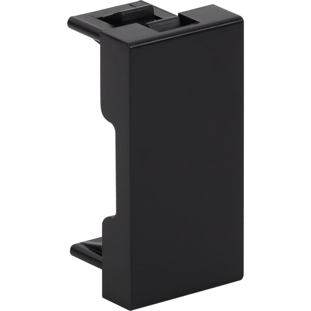 Изображение товара Заглушка модульная Рувинил 45x22,5мм черная уп 20 шт