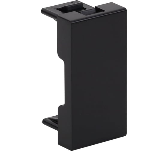 Изображение товара Заглушка модульная Рувинил 45x22,5мм черная уп 20 шт АДЛ 13-906-Ч