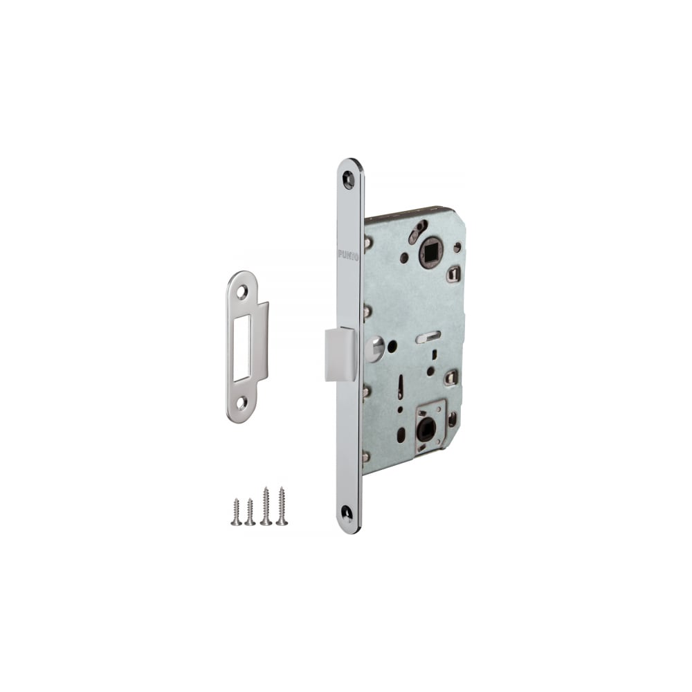 Изображение товара Защелка врезная PUNTO PL96WC-50/BL CP хром межкомнатная дверь