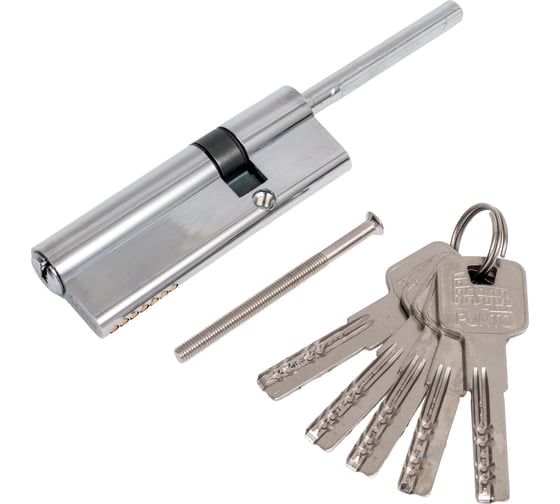 Изображение товара Цилиндровый механизм PUNTO Z3007Tang90(55+10+25) со штоком, CP хром 48063