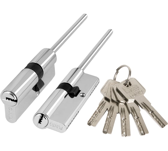 Изображение товара Цилиндровый механизм PUNTO Z3007Tang75(40+10+25) со штоком, CP хром 48057