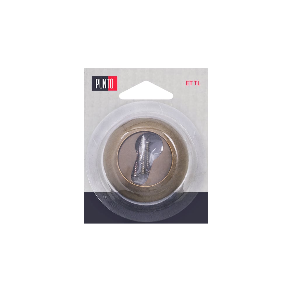 Изображение товара Накладка под цилиндр для евроцилиндра PUNTO ET.R.TL54 CF-17 кофе