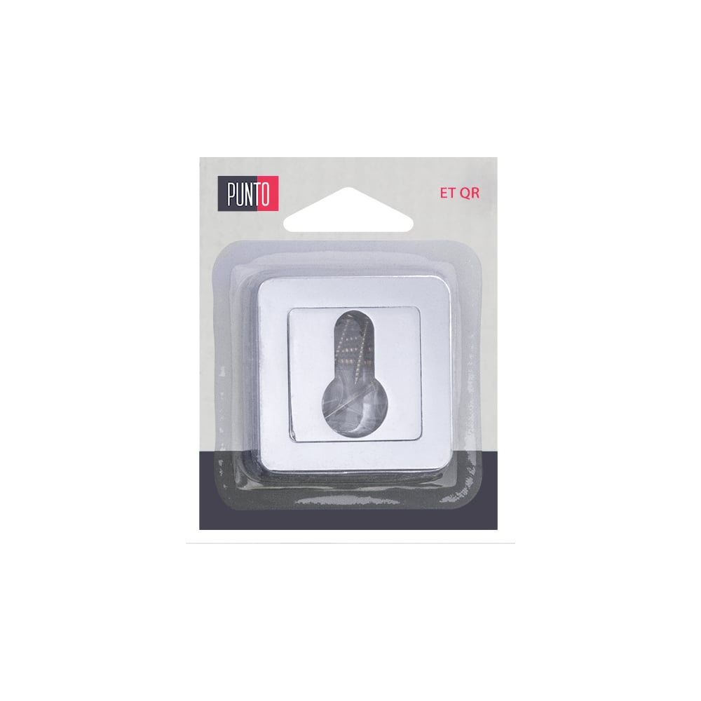 Изображение товара Накладка под цилиндр PUNTO ET.K.QR52 хром для евроцилиндра