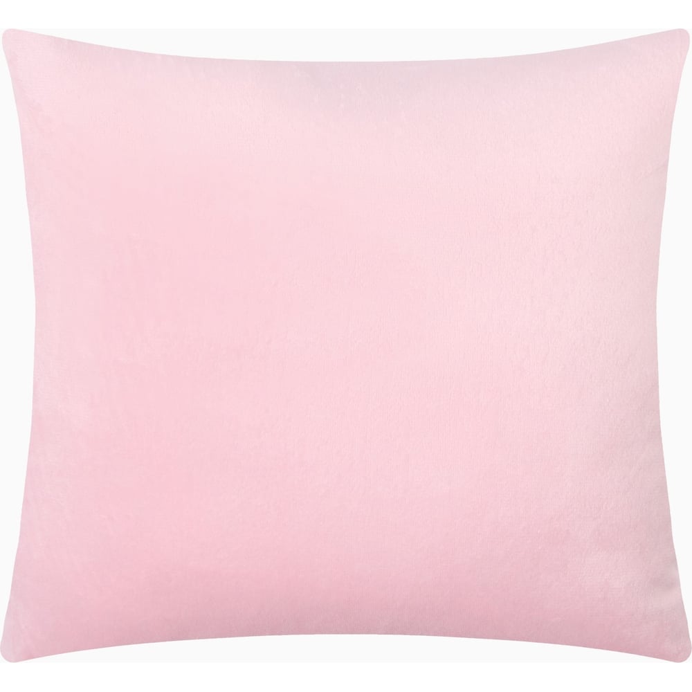Изображение товара Декоративная подушка Этель 30x30 см велюр розовая съемный чехол