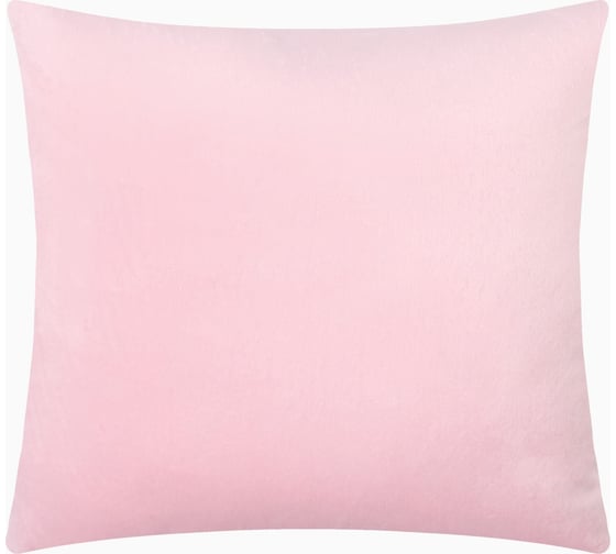 Изображение товара Подушка декоративная Этель цвет розовый 30x30 см велюр 9849752