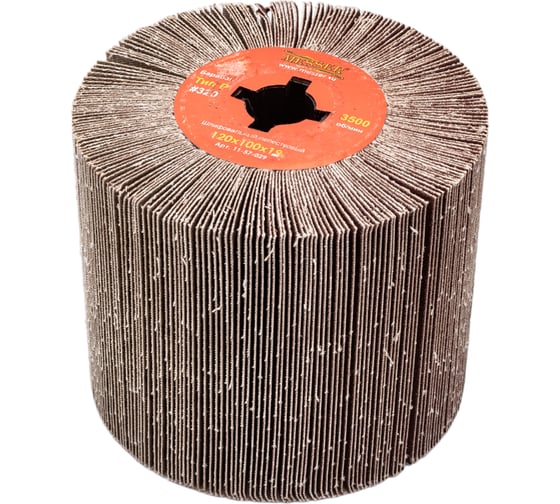 Изображение товара Барабан шлифовальный лепестковый (120х100 мм; Р320; посадка 19 мм) MESSER 11-57-029