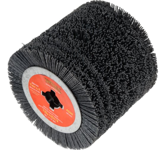 Изображение товара Щетка нейлоновая для браширования древесины (120х100 мм; посадка 19 мм) MESSER 11-57-009