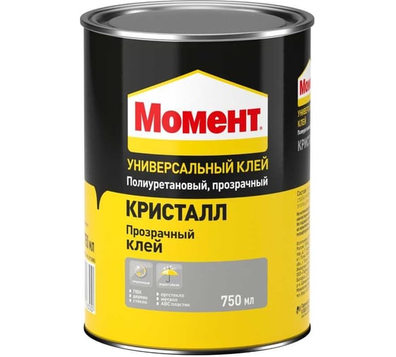 Изображение товара Универсальный клей МОМЕНТ КРИСТАЛЛ, 750 мл Б0023047 1781022