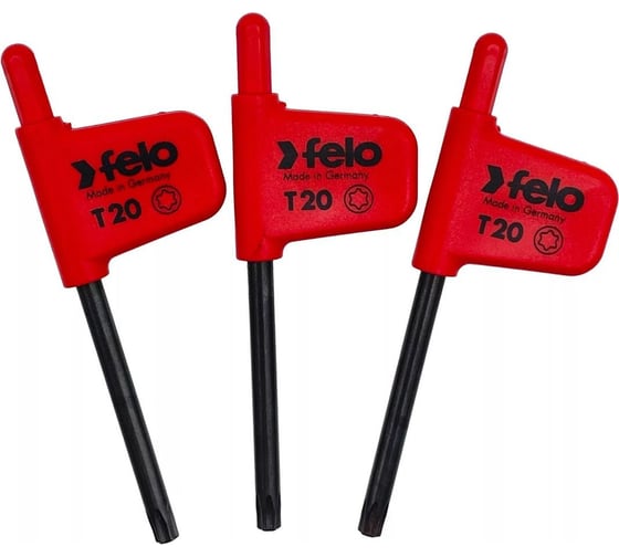 Изображение товара Флажковый ключ Felo TX20x43, упаковка 3 шт. 34812050