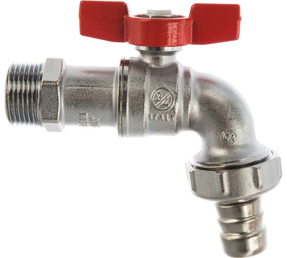 Изображение товара Шаровой водоразборный кран Giacomini R620 латунь, со штуцером, бабочка 107-0439