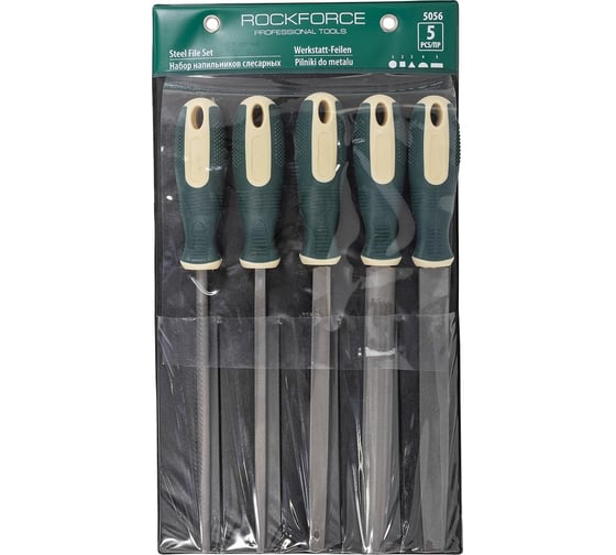 Изображение товара Набор напильников Rockforce 5 предметов RF-5056(235)