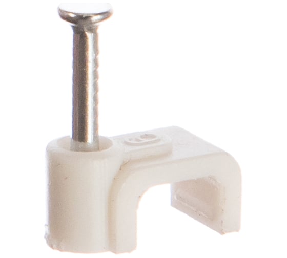 Изображение товара Плоская скоба ЭРА 6 мм, пластиковая Б0038905