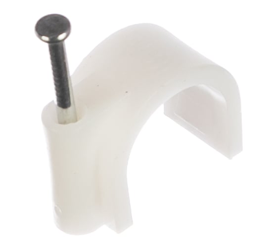 Изображение товара Круглая скоба ЭРА 18 мм пластиковая 50 шт. Б0038899