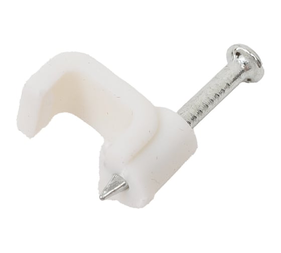 Изображение товара Плоская скоба ЭРА 7 мм пластиковая Б0038906