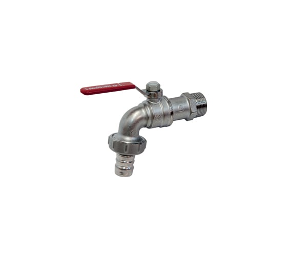 Изображение товара Шаровой водоразборный кран Giacomini R621 латунь, со штуцером 007-0832