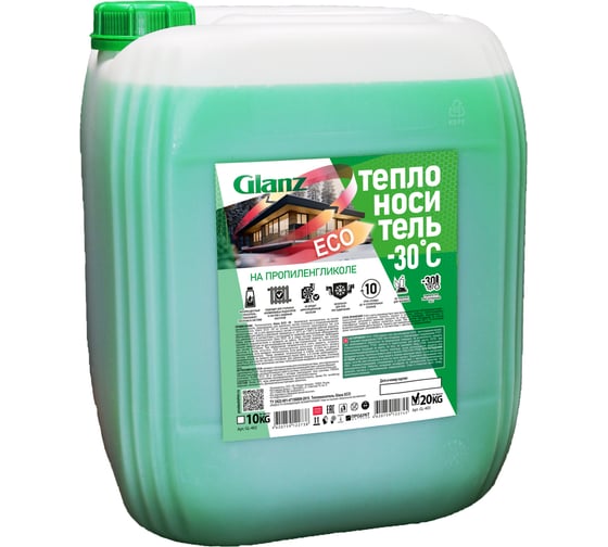Изображение товара Теплоноситель (-30; 20 кг; пропиленгликоль) ECO Glanz GL403