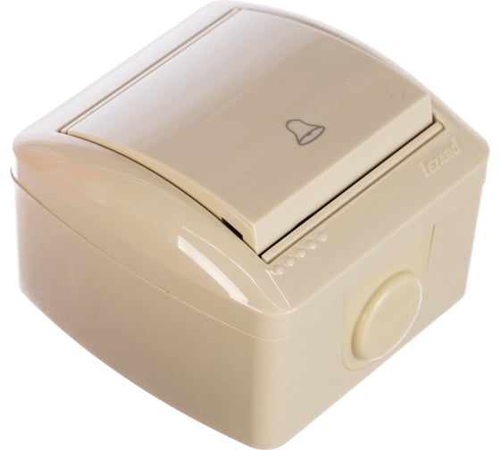 Изображение товара Кнопка звонка Lezard NATA кремовый 710-0300-103