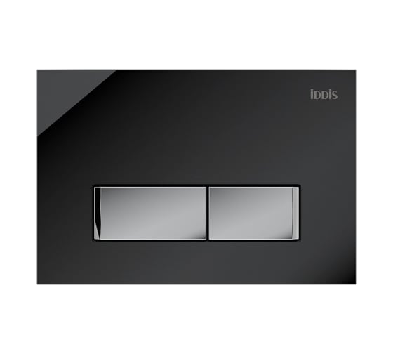 Изображение товара Универсальная клавиша смыва IDDIS Uniglass 010 черное стекло UNG10GBi77