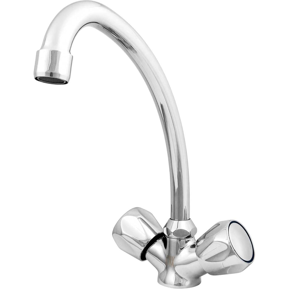 Изображение товара Смеситель для кухни Mix&Fix Петит двуручный хром 170 мм накладной