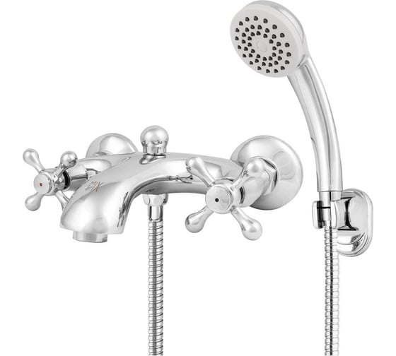 Изображение товара Смеситель для ванны Mix&Fix Соффрон двуручный, с аксессуарами тов-155219