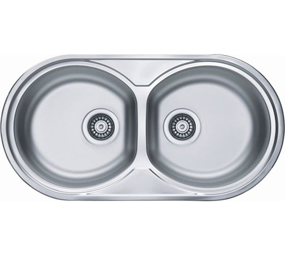 Изображение товара Мойка ALVEUS FORM 50 LEI-90 832х437 мм, 2X в комплекте с сифоном 1082237 1060039