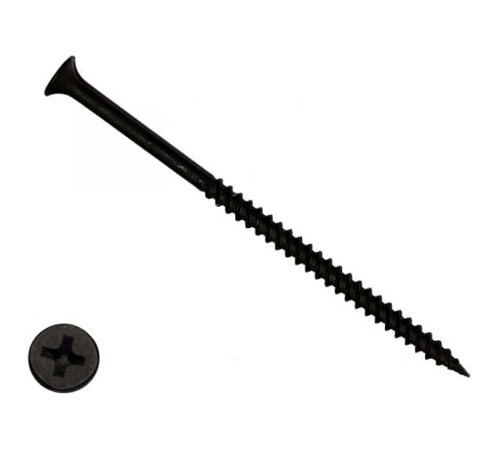 Изображение товара Универсальный саморез КРЕП-КОМП черный 4,8х95 1500шт чм95