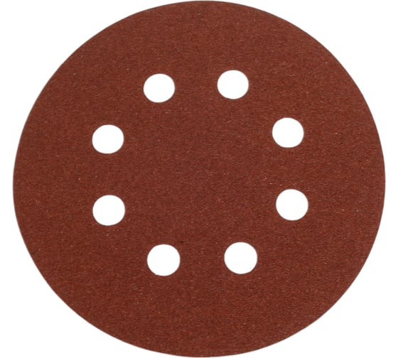 Изображение товара Шлифовальные круги на липучке 125 мм, P120, 30 шт, 8 отверстий Vitatools R-125-P120-30-8
