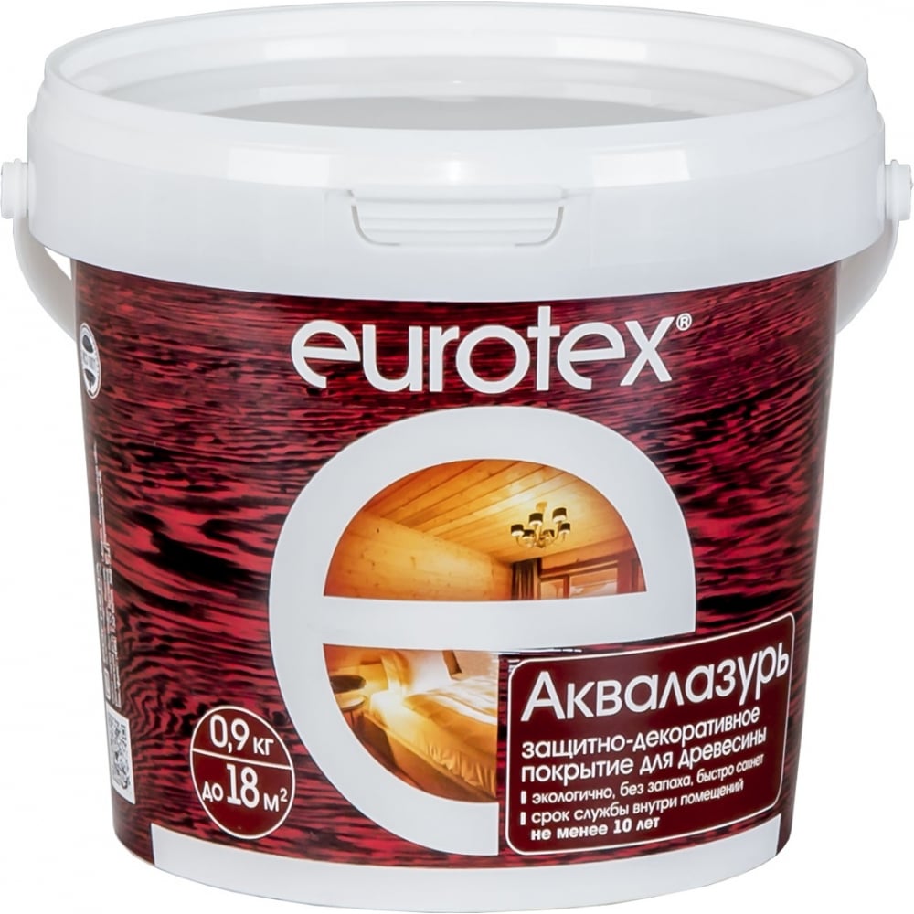 фото Защитно-декоративное покрытие рогнеда eurotex, ваниль, для древесины, 0,9 кг. 6 48777