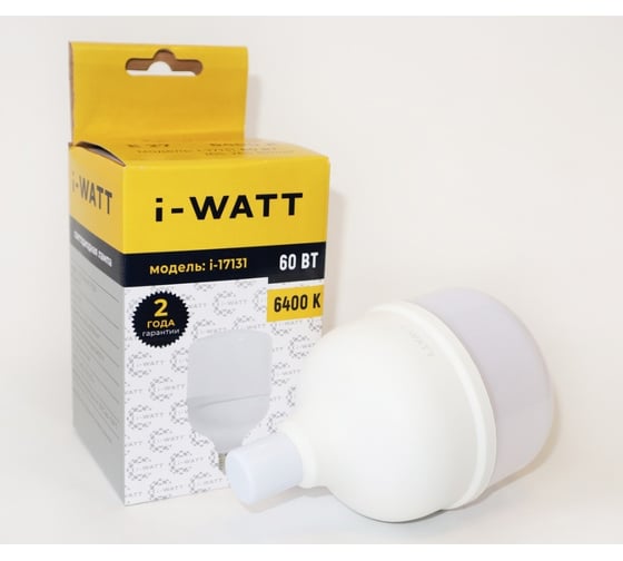 Изображение товара Светодиодная лампа I-WATT 60Вт 6400К 165-265V T120 E27 i-17131
