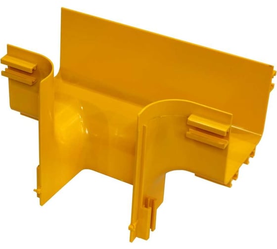 Изображение товара Вертикальный отвод на оптический лоток 120 мм LANMASTER желтый LAN-OT120-VT120