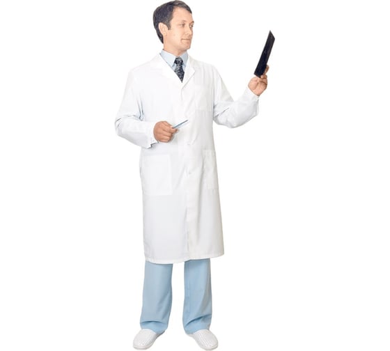 Изображение товара Мужской халат ГК Спецобъединение КЛАССИК белый Хал 715/112/194