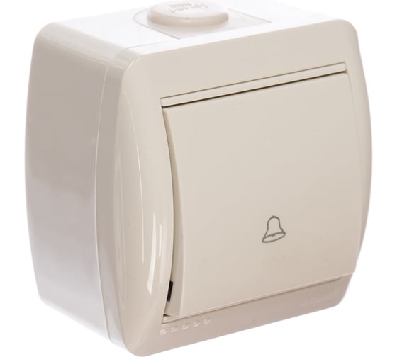 Изображение товара Кнопка звонка Lezard, NATA, белый, 710-0200-103