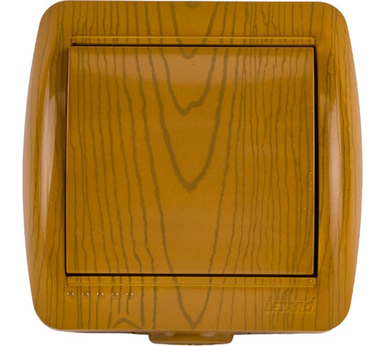 Изображение товара Выключатель Lezard, NATA, ольха, 710-0700-100