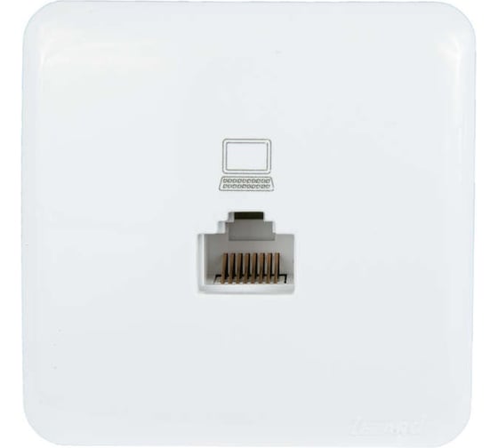 Изображение товара Розетка Lezard, VIOLA, компьютерная, белый, 751-0200-139