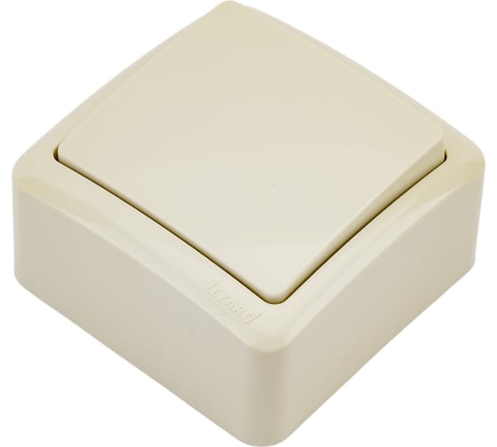 Изображение товара Выключатель Lezard, VIOLA, крем, 751-0300-100