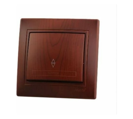 Изображение товара Выключатель Lezard, MIRA, проходной, вишня, 701-0601-105