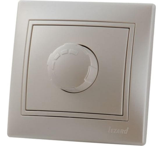 Изображение товара Диммер Lezard MIRA, 500 Вт, с фильтром и предохранителем, жемчужно-белый перламутр 701-3030-117