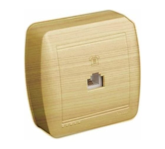 Изображение товара Телефонная розетка Lezard DEMET, евро, ясень 711-4700-137