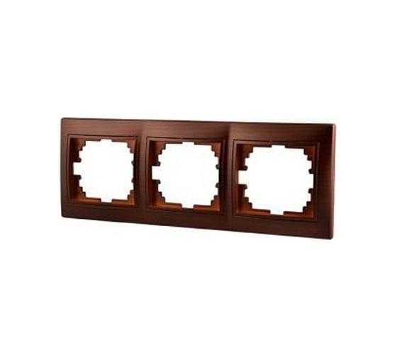 Изображение товара Трехместная горизонтальная рамка Lezard MIRA маун 701-0400-148
