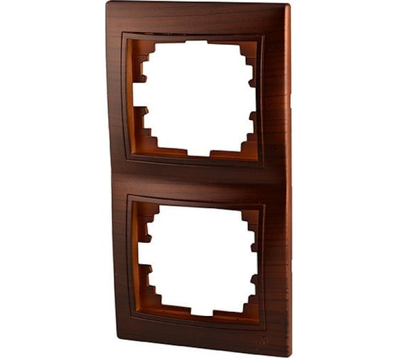 Изображение товара Двухместная вертикальная рамка Lezard MIRA вишня 701-0601-152