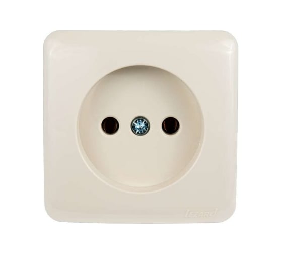 Изображение товара Розетка Lezard, VIOLA, б/з, керамика, крем, 751-0300-121