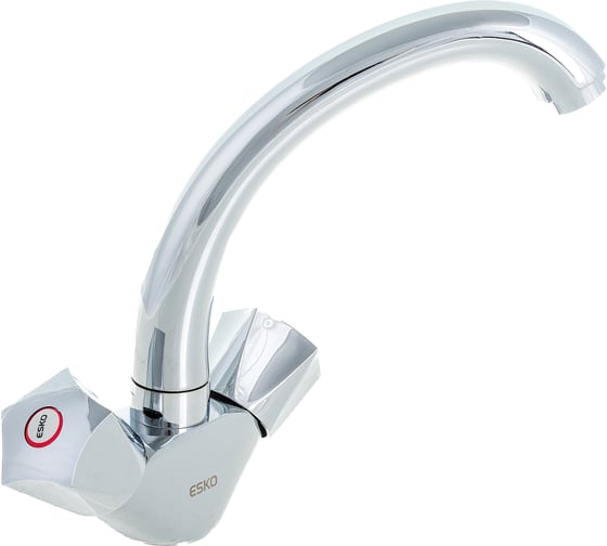 Изображение товара Смеситель ESKO Moscow для раковины умывальника латун с поворот изливом, хром, MS26 MS 26