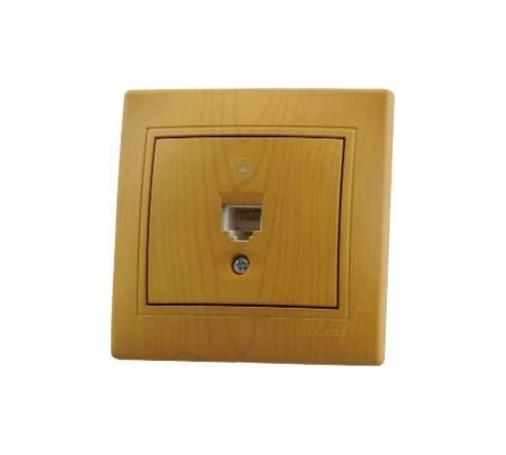 Изображение товара Телефонная розетка Lezard, MIRA, евро, ольха, 701-0701-137