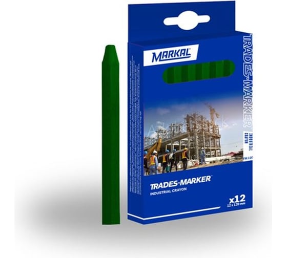 Изображение товара Восковой промышленный мелок Markal FM.120 универсальный, зелёный 44010500