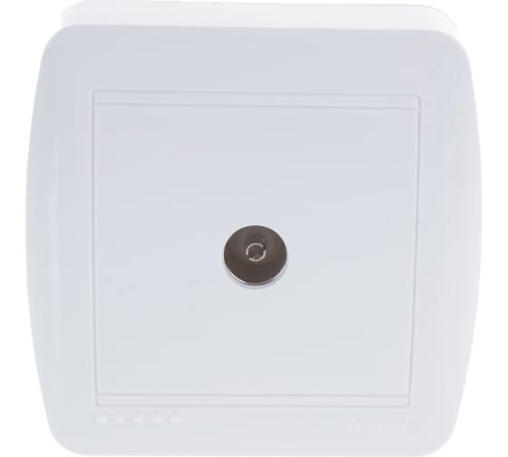 Изображение товара Розетка Lezard DEMET, ТВ, оконечная, белый, 711-0200-130