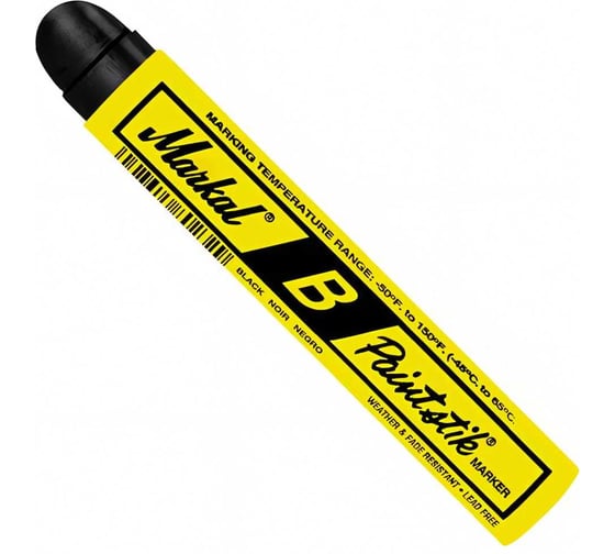 Изображение товара Твёрдый маркер-краска Markal B Paintstik, чёрный 80223